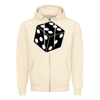 Black Gaming Dice Halloween Costume Cool Quirky Funny Zipper Hoodie | Teevron