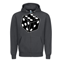 Smoke black gaming dice halloween costume cool quirky funny Zipper Hoodie - longCreatives