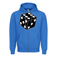 True Royal black gaming dice halloween costume cool quirky funny Zipper Hoodie - longCreatives