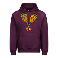 Mauve Wine mexican maracas Urban Hoodie - AdoDesignShop