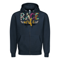 Navy race wife Zipper Hoodie - Artiststas