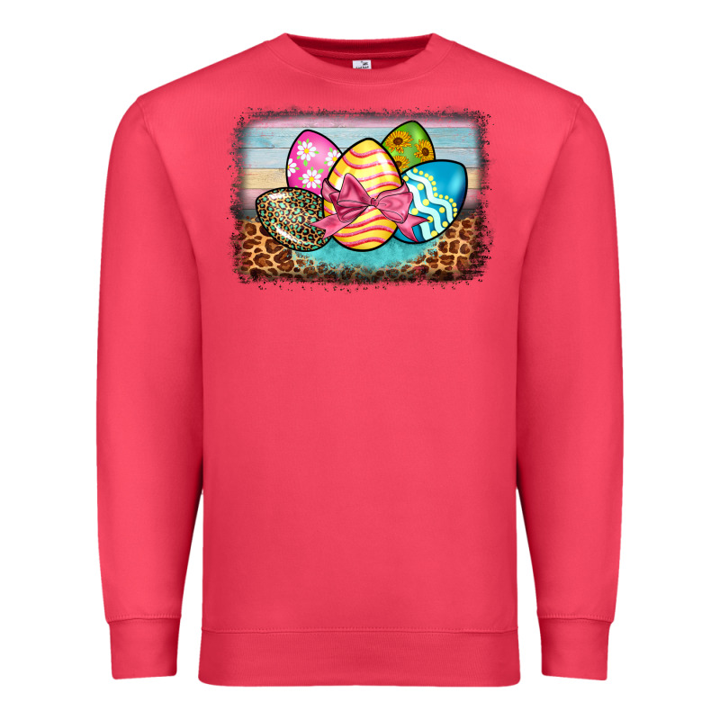 Easter Egg Background Premium Sweatshirt by BarkalooDesign | Teevron