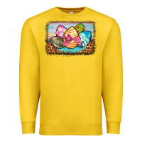 Lemon easter egg background Premium Sweatshirt - BarkalooDesign