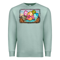 Seafoam easter egg background Premium Sweatshirt - BarkalooDesign