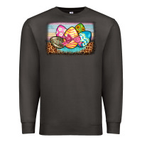 Smoke easter egg background Premium Sweatshirt - BarkalooDesign