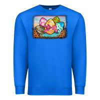 True Royal easter egg background Premium Sweatshirt - BarkalooDesign