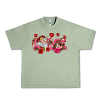 Oil Green Love Valentine's Day Urban Heavy Tee - HowdyJamesFarm