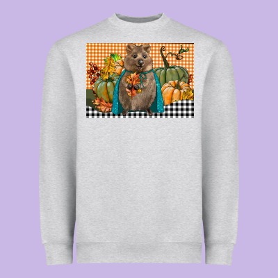 Fall Quokka Heavyweight Sweatshirt Designed By Lillyallendesigns