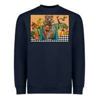 Navy Fall Quokka Heavyweight Sweatshirt - LillyAllenDesigns