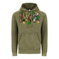 Vintage Olive Western luck St. Patrick's Day Vintage Hoodie - CowGirlArtShop