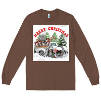 Chestnut merry chrıstmas Long Sleeve Tee - FaDigitalArtStudio