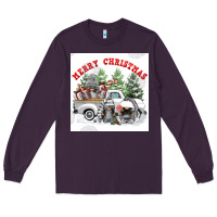 Plum merry chrıstmas Long Sleeve Tee - FaDigitalArtStudio