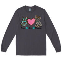 Smoke peace love frenchie Long Sleeve Tee - RanaPortraitStore