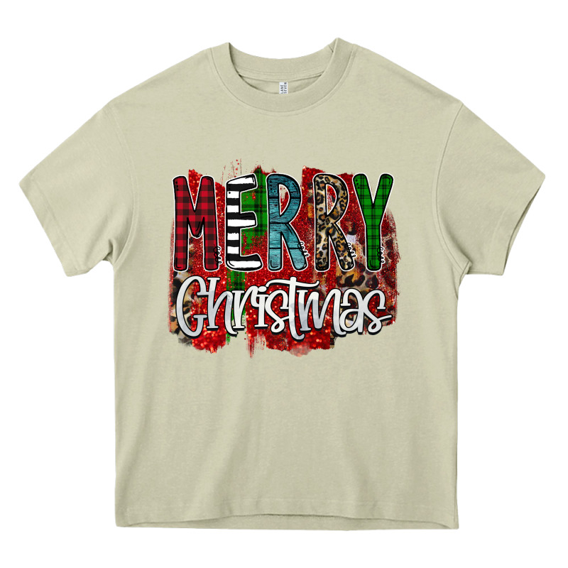 Merry Christmas Buffalo Plaid Leopard Heavy Core Tee by Bettercallsaul | Teevron