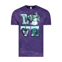 Cloud Purple love winter Vintage Tee - CowGirlArtShop
