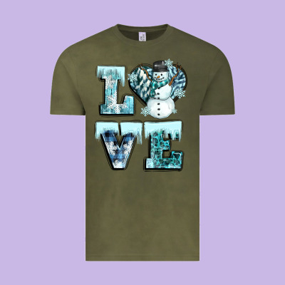 Love Winter Vintage Tee Designed By Cowgirlartshop