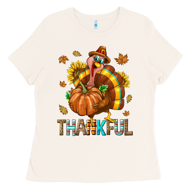 Thankful Turkey Ladies Tee by texasbilliewilder | Teevron