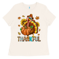 Bone Thankful Turkey Ladies Tee - texasbilliewilder