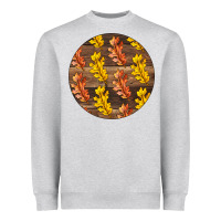 Heather Grey Fall Rounded Heavyweight Sweatshirt - LillyAllenDesigns
