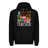 Black Just a Small Town Teacher Premium Hoodie - CowhideDigitalArt