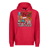 Cardinal Just a Small Town Teacher Premium Hoodie - CowhideDigitalArt