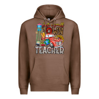 Chestnut Just a Small Town Teacher Premium Hoodie - CowhideDigitalArt