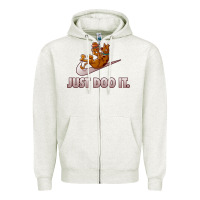 Oatmeal Heather just doo it - Scooby Dog shanwech Halloween Zipper Hoodie - longCreatives