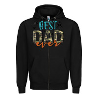 Black best dad ever Zipper Hoodie - Artiststas