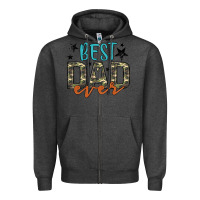 Charcoal Heather best dad ever Zipper Hoodie - Artiststas