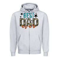 Heather Grey best dad ever Zipper Hoodie - Artiststas
