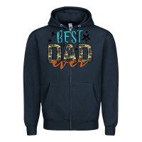 Navy best dad ever Zipper Hoodie - Artiststas