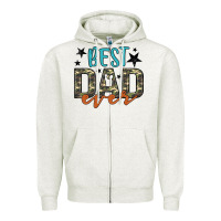 Oatmeal Heather best dad ever Zipper Hoodie - Artiststas