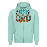 Seafoam best dad ever Zipper Hoodie - Artiststas