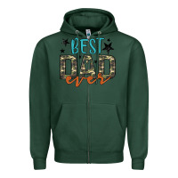 Sports Green best dad ever Zipper Hoodie - Artiststas