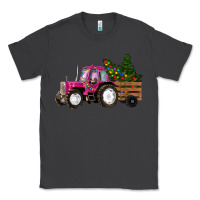 Smoke Pink Christmas Farm Tractor Classic Tee - RanaPortraitStore