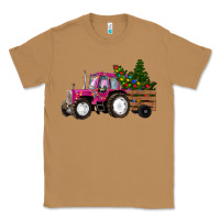 Toasted Coconut Pink Christmas Farm Tractor Classic Tee - RanaPortraitStore