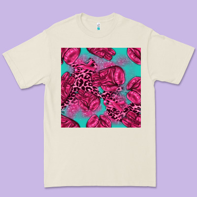 Breast Cancer Seamless Pattern Premium Tee Designed By Texasbilliewilder