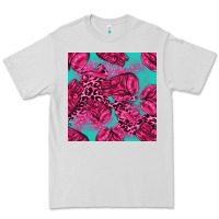 Dove Grey breast cancer seamless pattern Premium Tee - texasbilliewilder