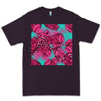 Plum breast cancer seamless pattern Premium Tee - texasbilliewilder