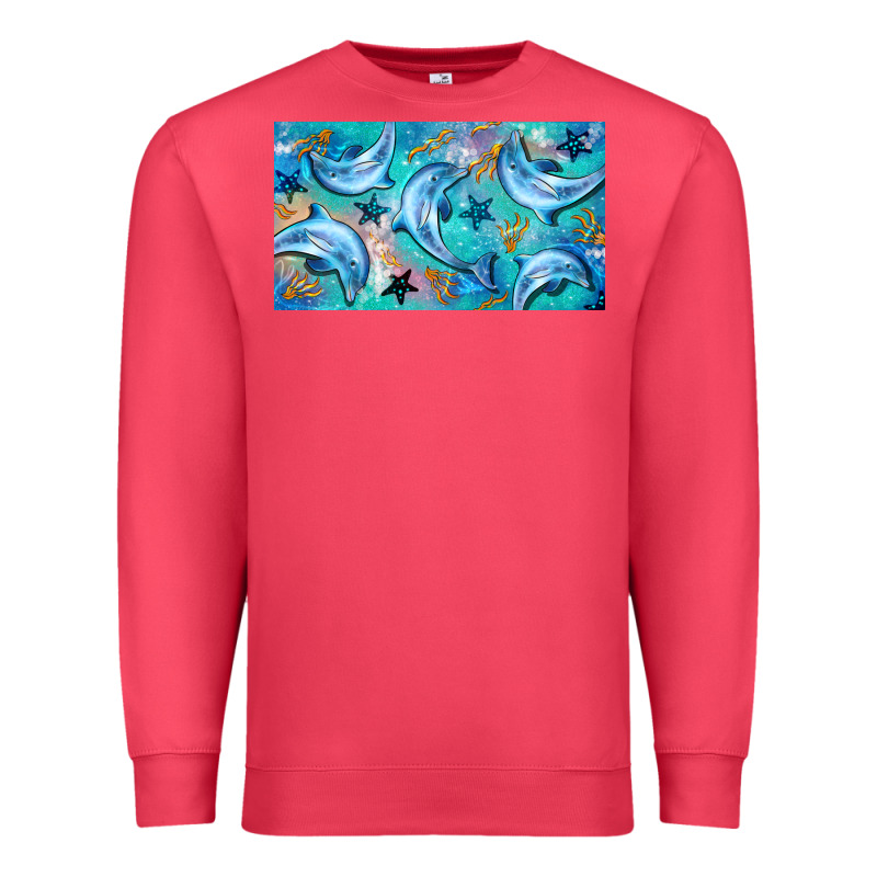 Dolphin  Mug Premium Sweatshirt by BarkalooDesign | Teevron