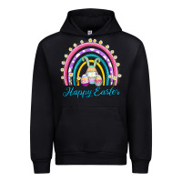 Black easter egg bunny rainbow Urban Hoodie - AdoDesignShop
