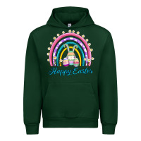 Forest Green easter egg bunny rainbow Urban Hoodie - AdoDesignShop
