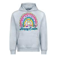 Heather Grey easter egg bunny rainbow Urban Hoodie - AdoDesignShop