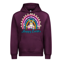 Mauve Wine easter egg bunny rainbow Urban Hoodie - AdoDesignShop