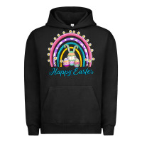 Pigment Black easter egg bunny rainbow Urban Hoodie - AdoDesignShop