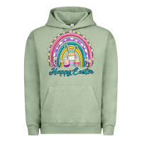Pigment Oil Green easter egg bunny rainbow Urban Hoodie - AdoDesignShop