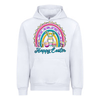 White easter egg bunny rainbow Urban Hoodie - AdoDesignShop
