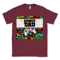 Burgundy gamer dad Classic Tee - TumblerDesignByShophia