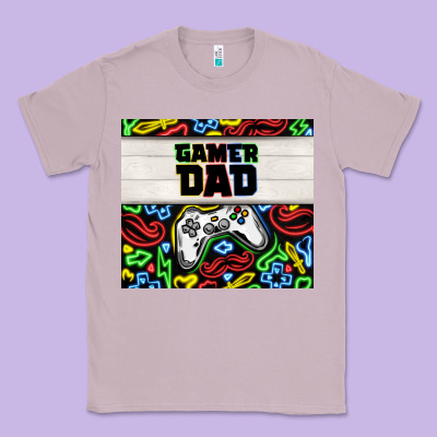 Gamer Dad Classic Tee Designed By Tumblerdesignbyshophia