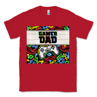 Red gamer dad Classic Tee - TumblerDesignByShophia